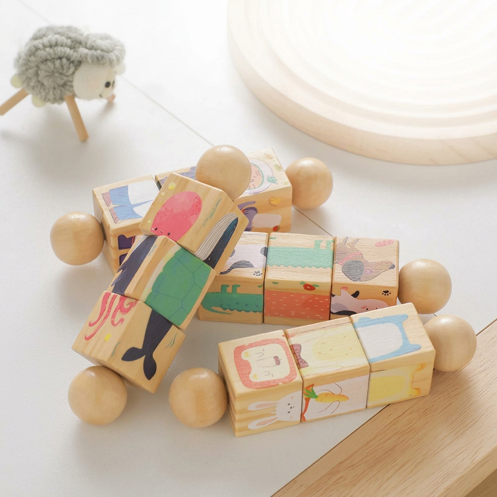 Houten Dierenpuzzel voor Kinderen