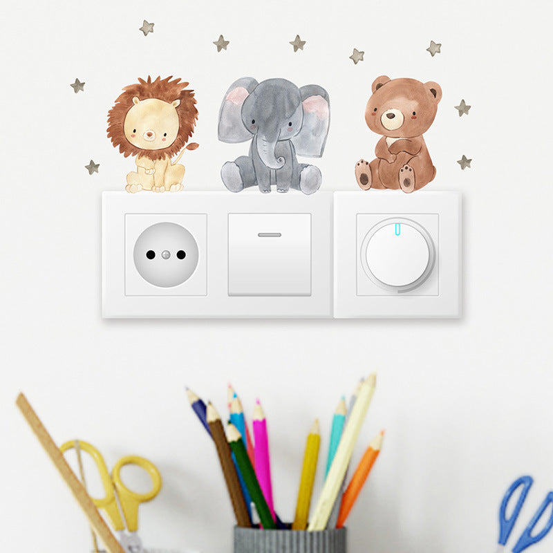 Cute Animal Light Switch Stickers