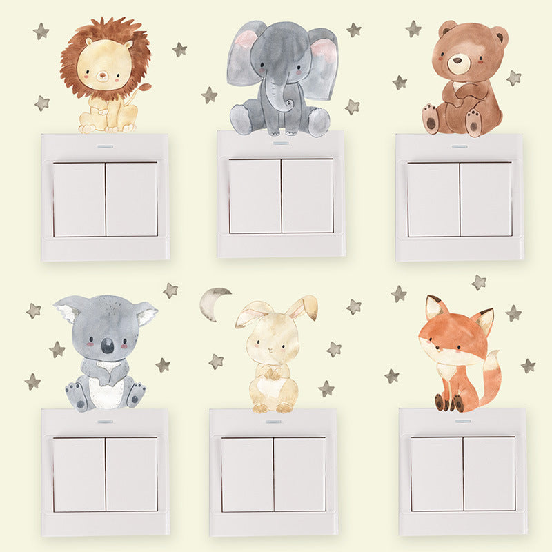 Cute Animal Light Switch Stickers