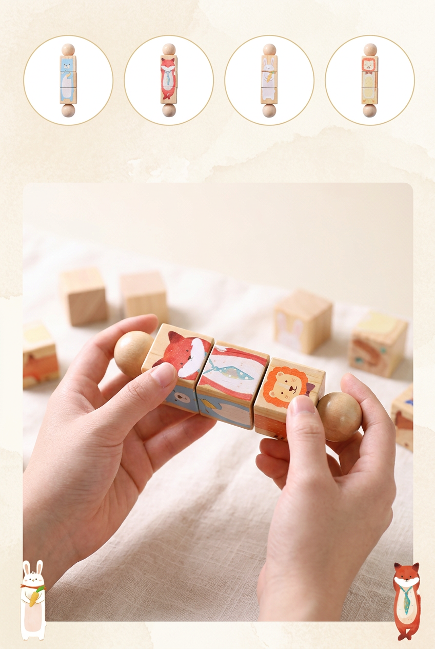 Houten Dierenpuzzel voor Kinderen