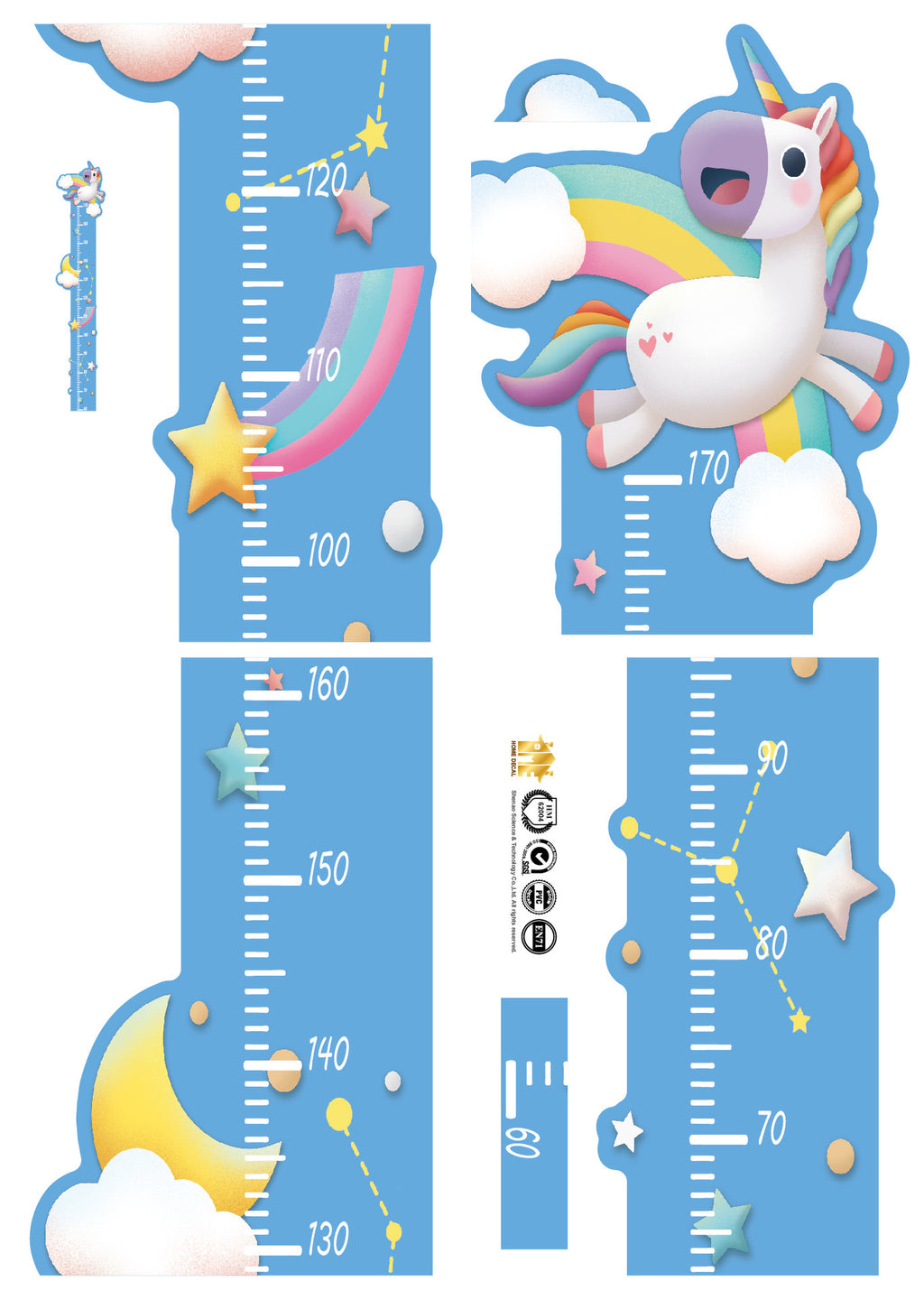 Groeimeter Muurstickers voor Kinderen
