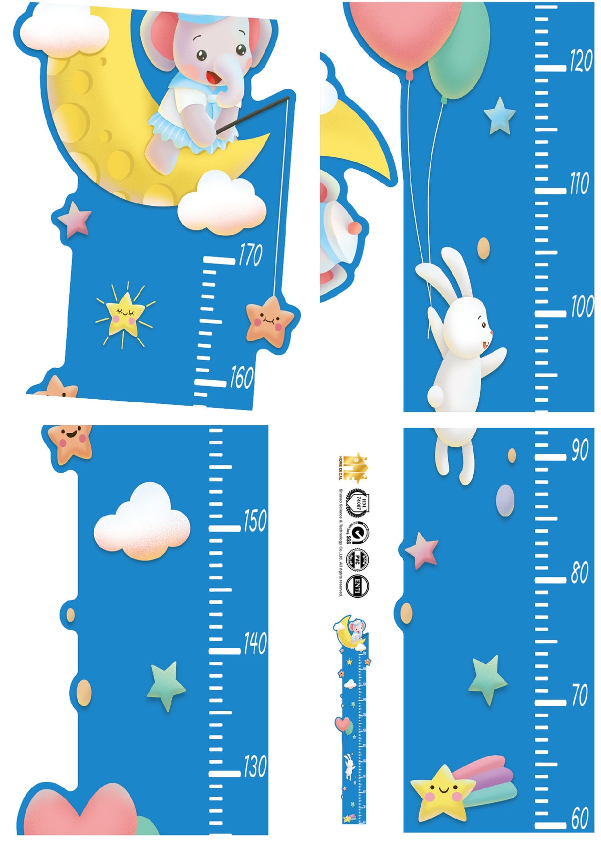 Groeimeter Muurstickers voor Kinderen